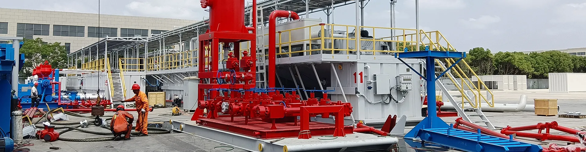 Aipu solids control equipment in operation
